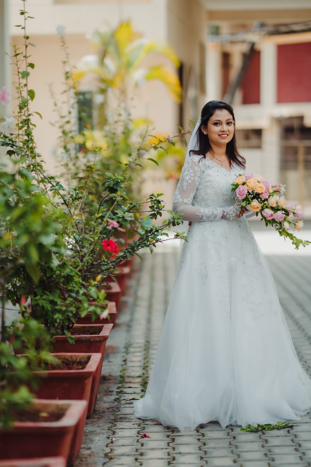 White White Christian Wedding Gown by ZAYAH for rent online | FLYROBE